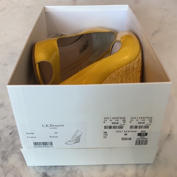 L.K Bennett London Estela Lemon Patent 39 - Picture 8 of 8